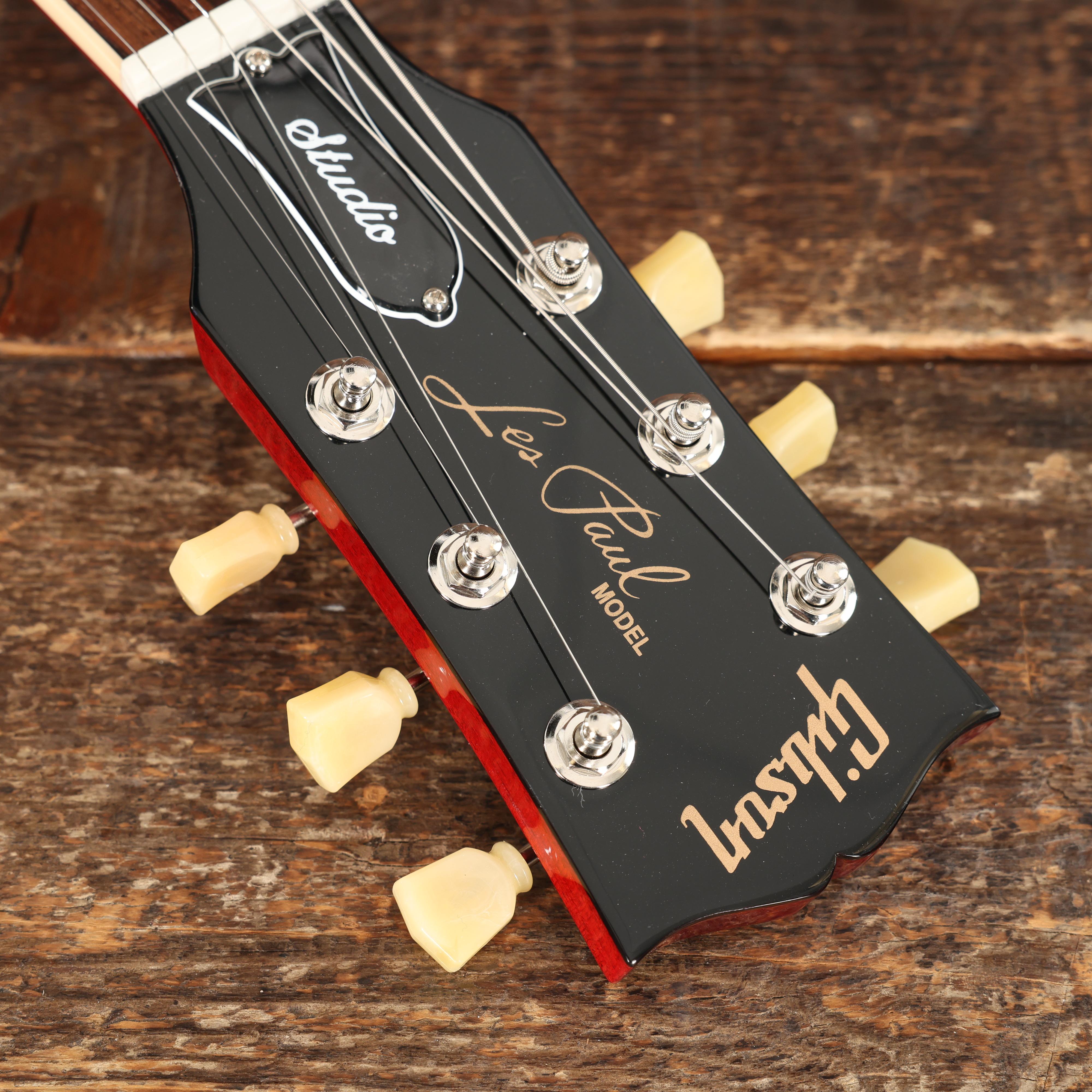Gibson Les Paul Studio Double Trouble Electric Guitar In Cherry